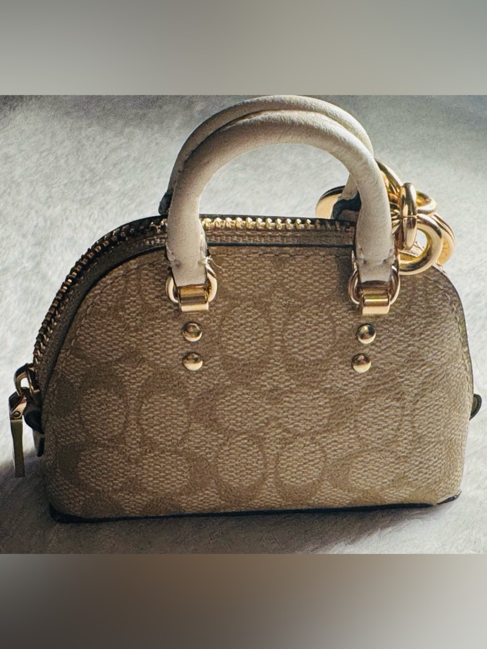 Coach Mini Katy Keychain Satchel - Picture 3 of 5